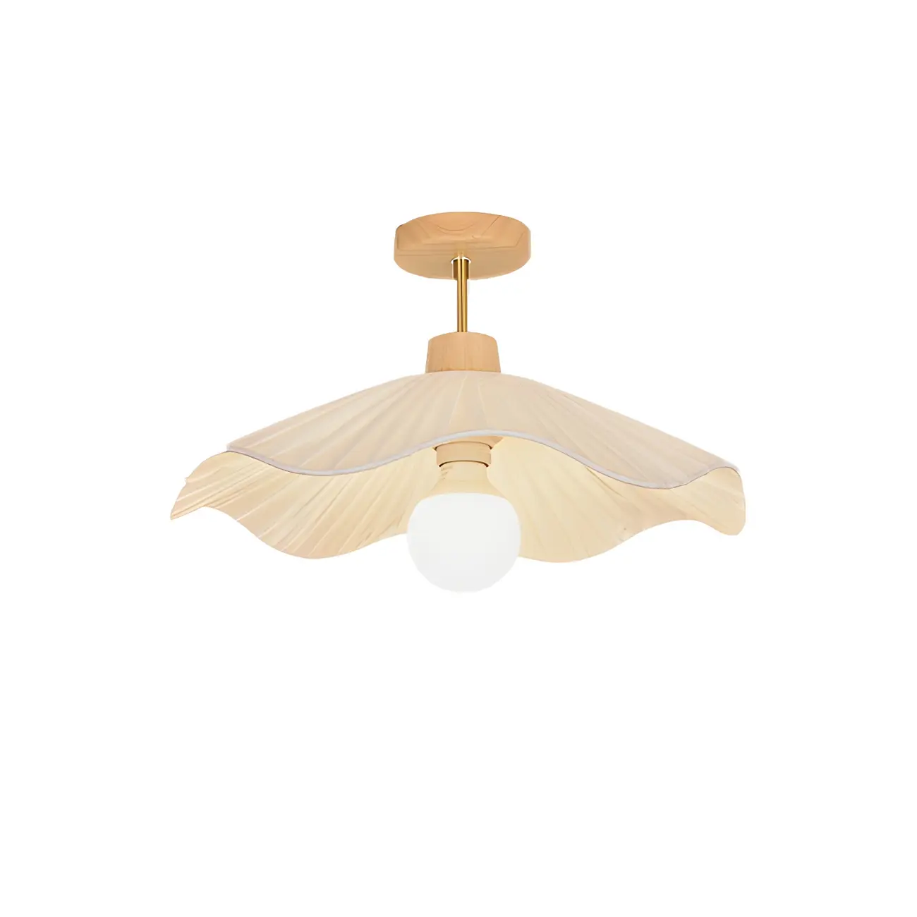 Modern Wood Semi Flush Ceiling Light for Residential Use Image - 5 | homeyfad