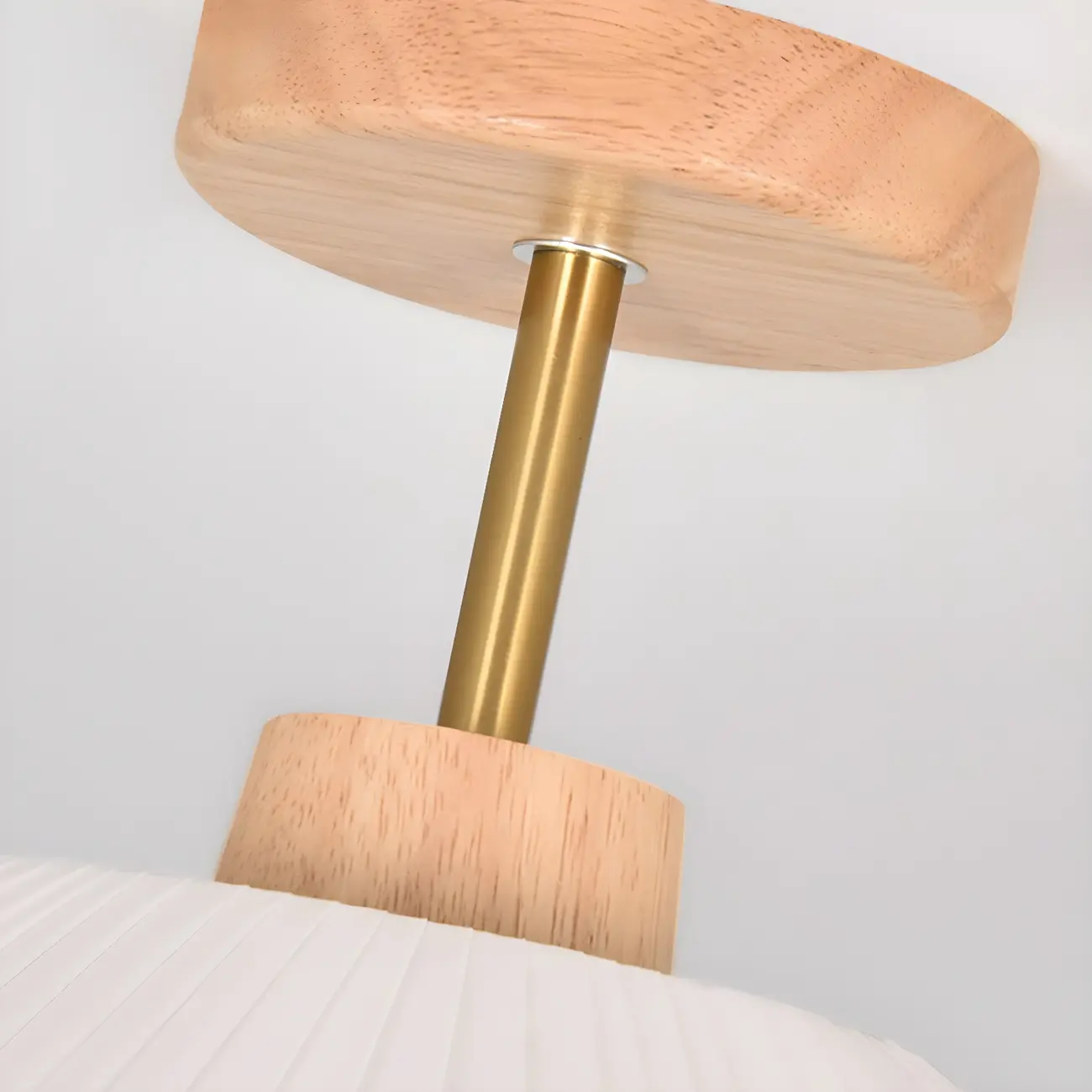Modern Wood Semi Flush Ceiling Light for Residential Use Image - 8 | homeyfad