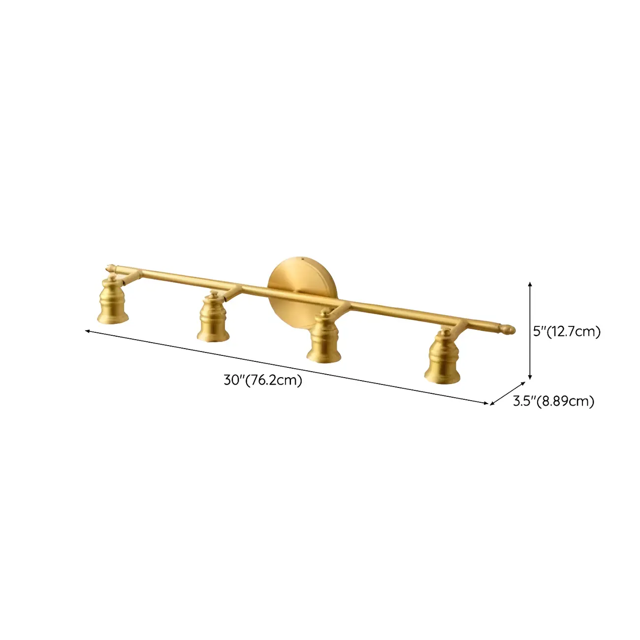 Modern Gold Metal Vanity Light for Bathroom Fixture Image - 16 | homeyfad