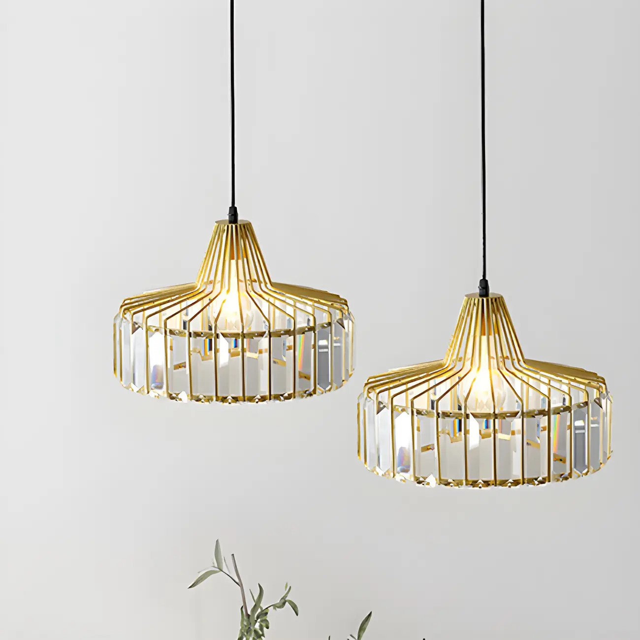 Contemporary Crystal Pendant Light for Kitchen Island Image - 4 | homeyfad