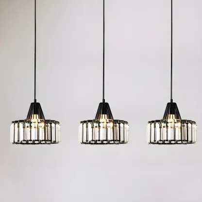 Contemporary Crystal Pendant Light for Kitchen Island Image - 7