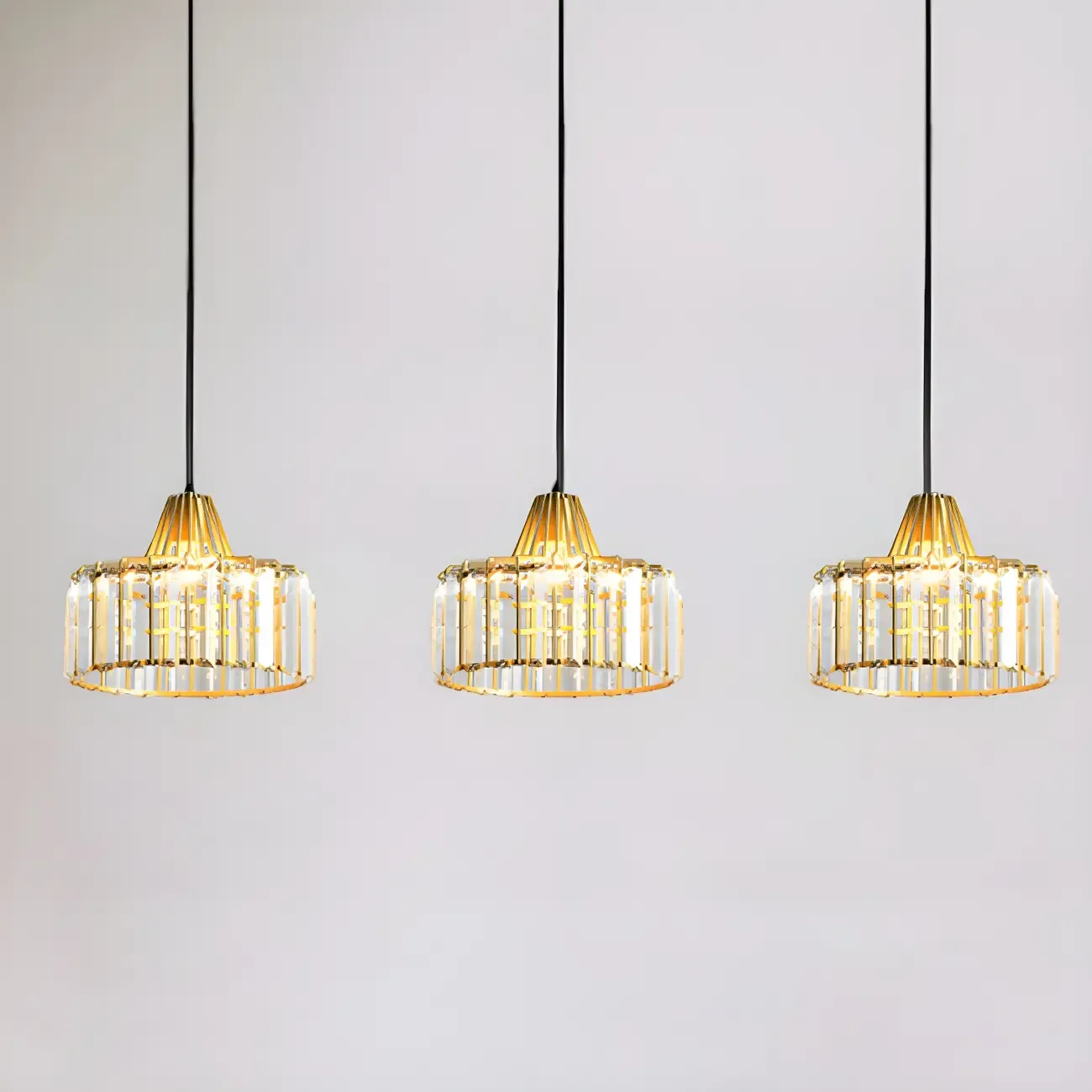 Contemporary Crystal Pendant Light for Kitchen Island Image - 8