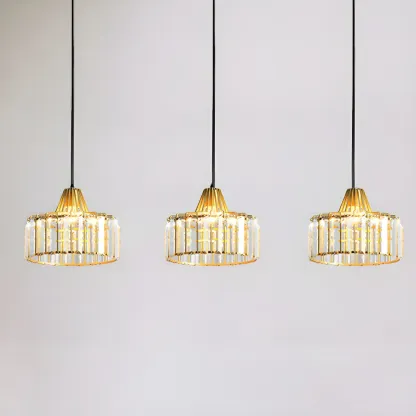 Contemporary Crystal Pendant Light for Kitchen Island Image - 8