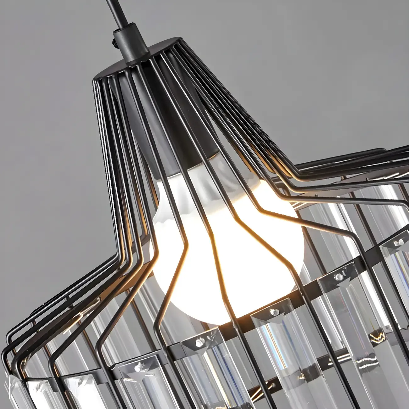 Contemporary Crystal Pendant Light for Kitchen Island Image - 10