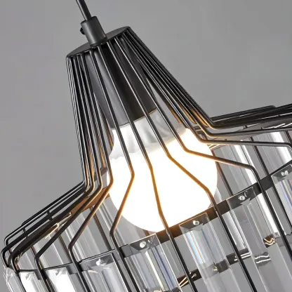 Contemporary Crystal Pendant Light for Kitchen Island Image - 10