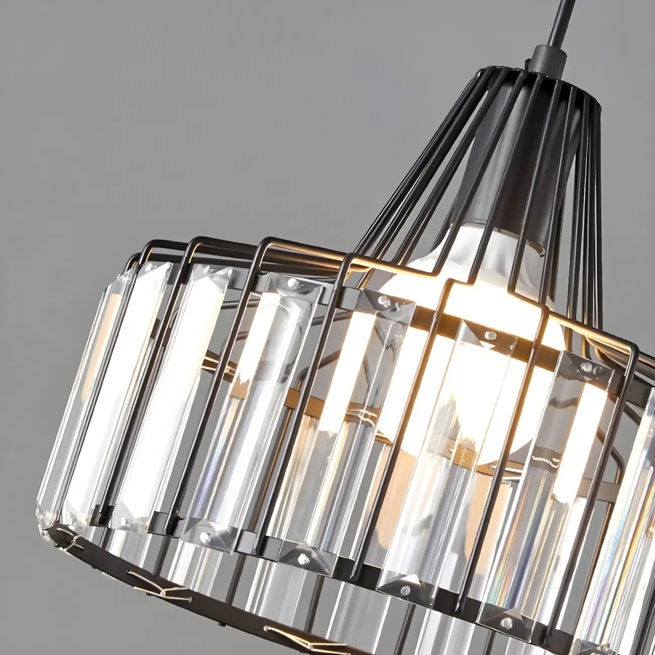 Contemporary Crystal Pendant Light for Kitchen Island Image - 11