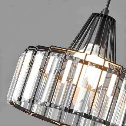 Contemporary Crystal Pendant Light for Kitchen Island Image - 11