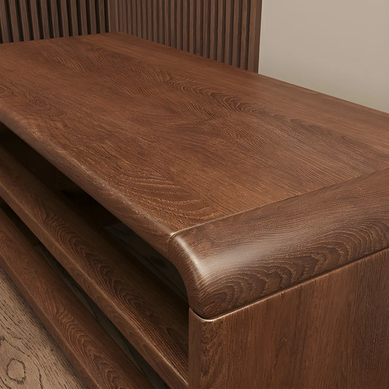 Entryway Brown Solid Wood 3-Tier Shoe Rack Bench Image - 7 | homeyfad