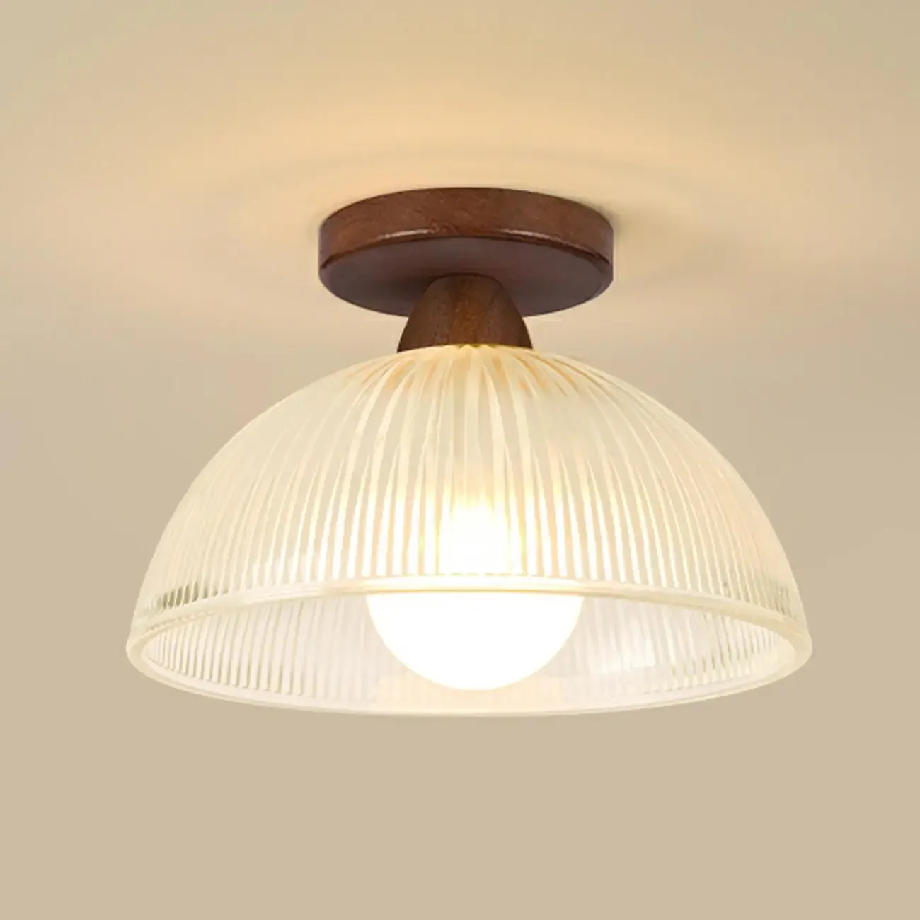 Modern LED Semi Flush Ceiling Light for Living Room Image - 2
