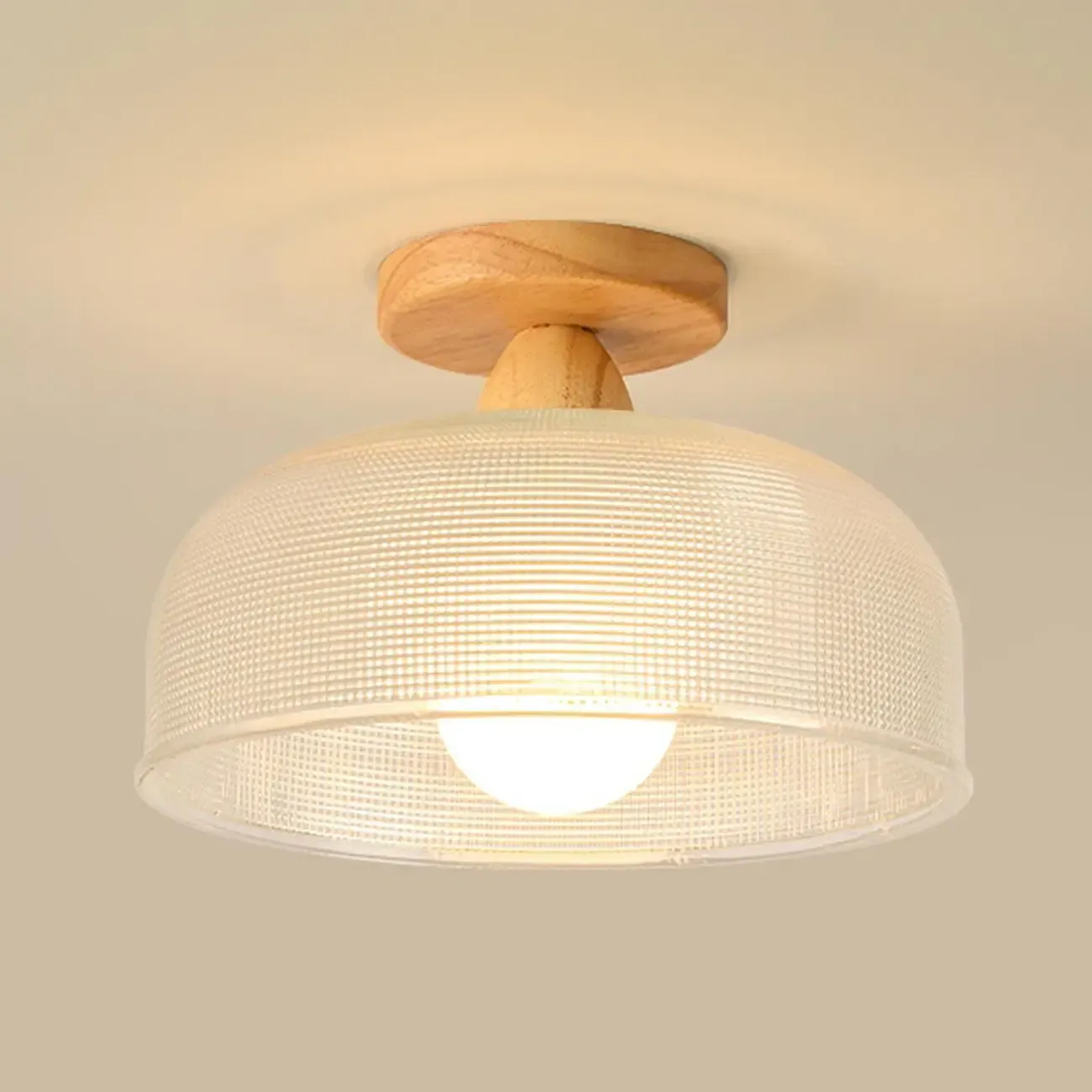 Modern LED Semi Flush Ceiling Light for Living Room Image - 7