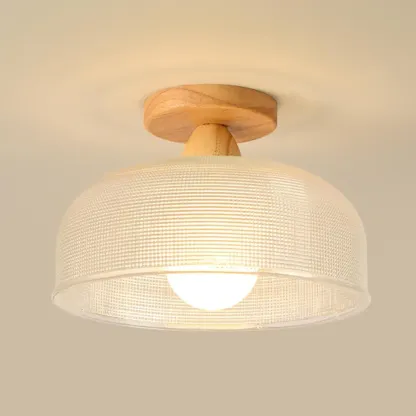 Modern LED Semi Flush Ceiling Light for Living Room Image - 7