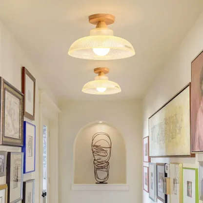 Modern LED Semi Flush Ceiling Light for Living Room Image - 8