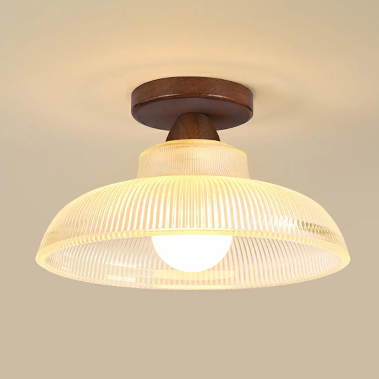 Modern LED Semi Flush Ceiling Light for Living Room Image - 9 | homeyfad
