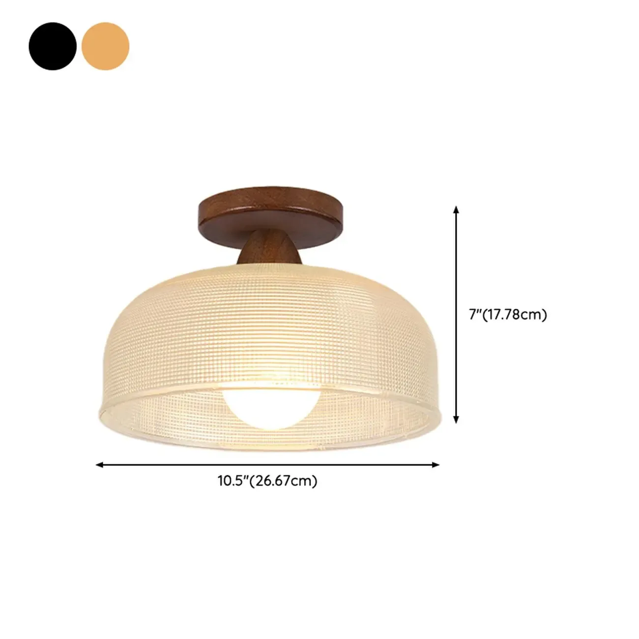 Modern LED Semi Flush Ceiling Light for Living Room Image - 18