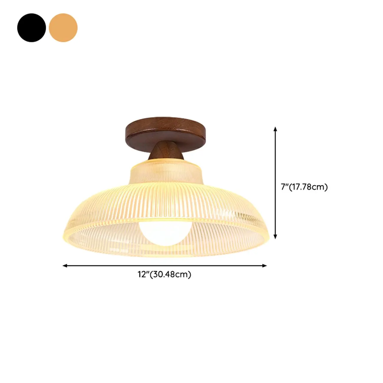 Modern LED Semi Flush Ceiling Light for Living Room Image - 19 | homeyfad