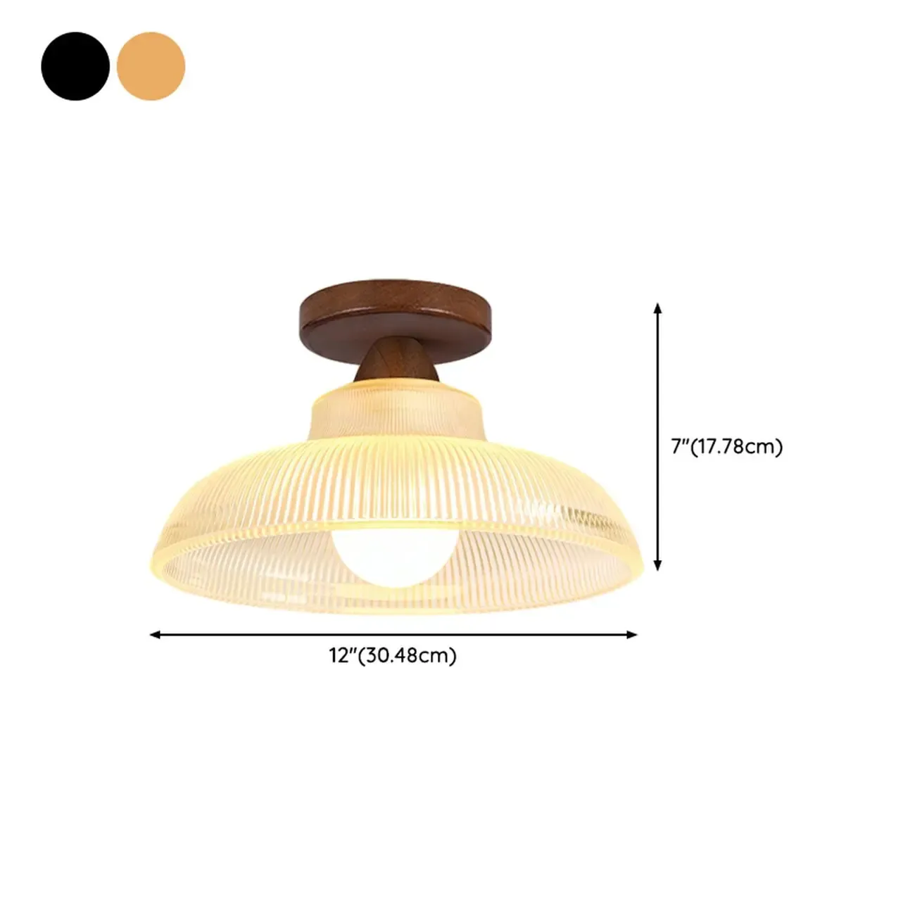 Modern LED Semi Flush Ceiling Light for Living Room Image - 19