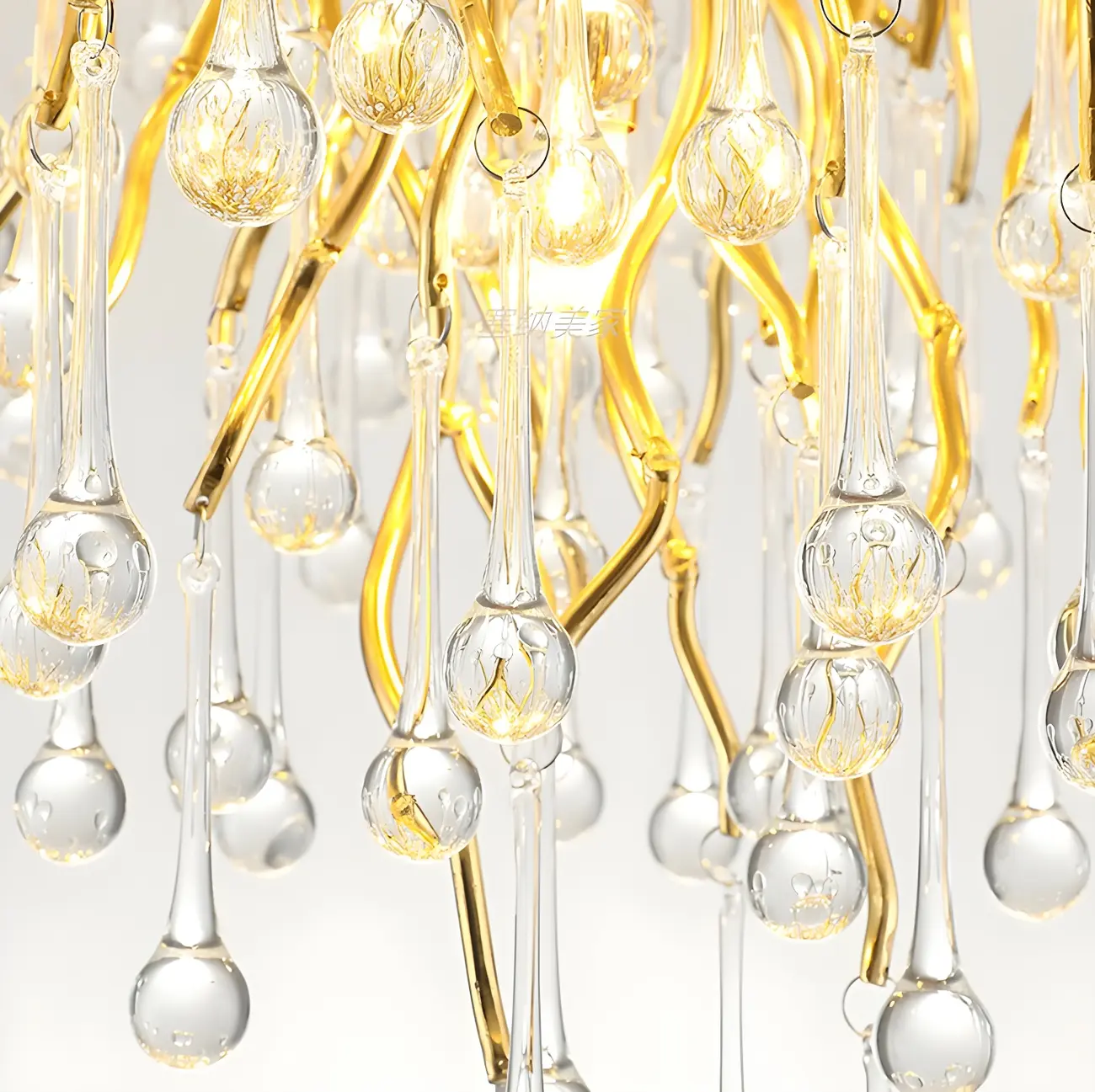 Luxury Crystal Gold Chandelier for Kitchen Island Image - 8 | homeyfad