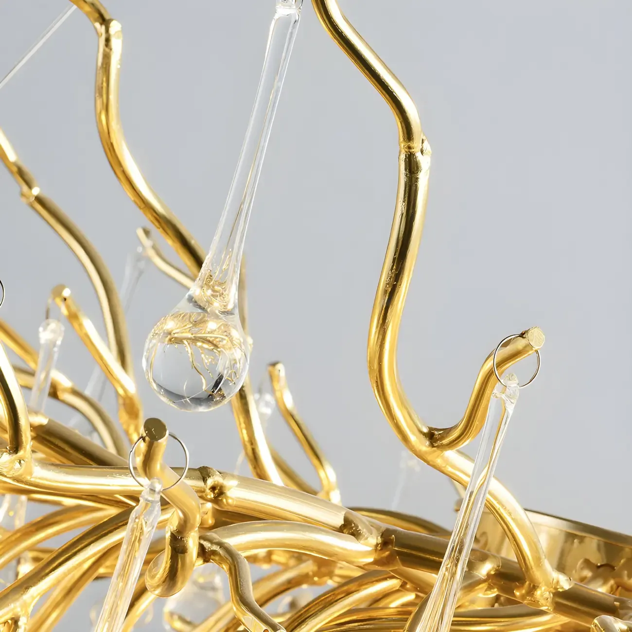 Luxury Crystal Gold Chandelier for Kitchen Island Image - 10