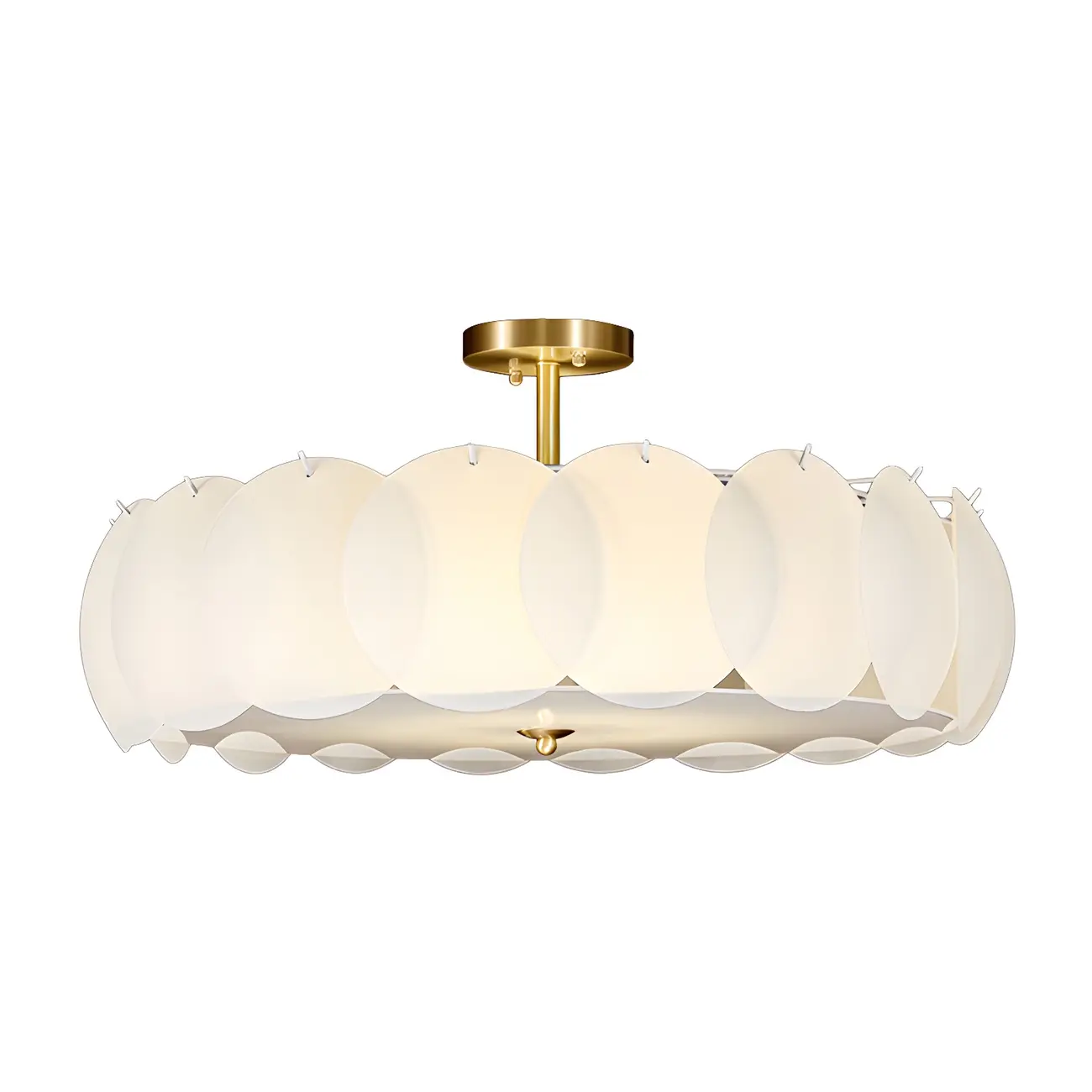 4/5 Lights Modern LED Semi Flush Ceiling Light for Bedroom Image - 5 | homeyfad