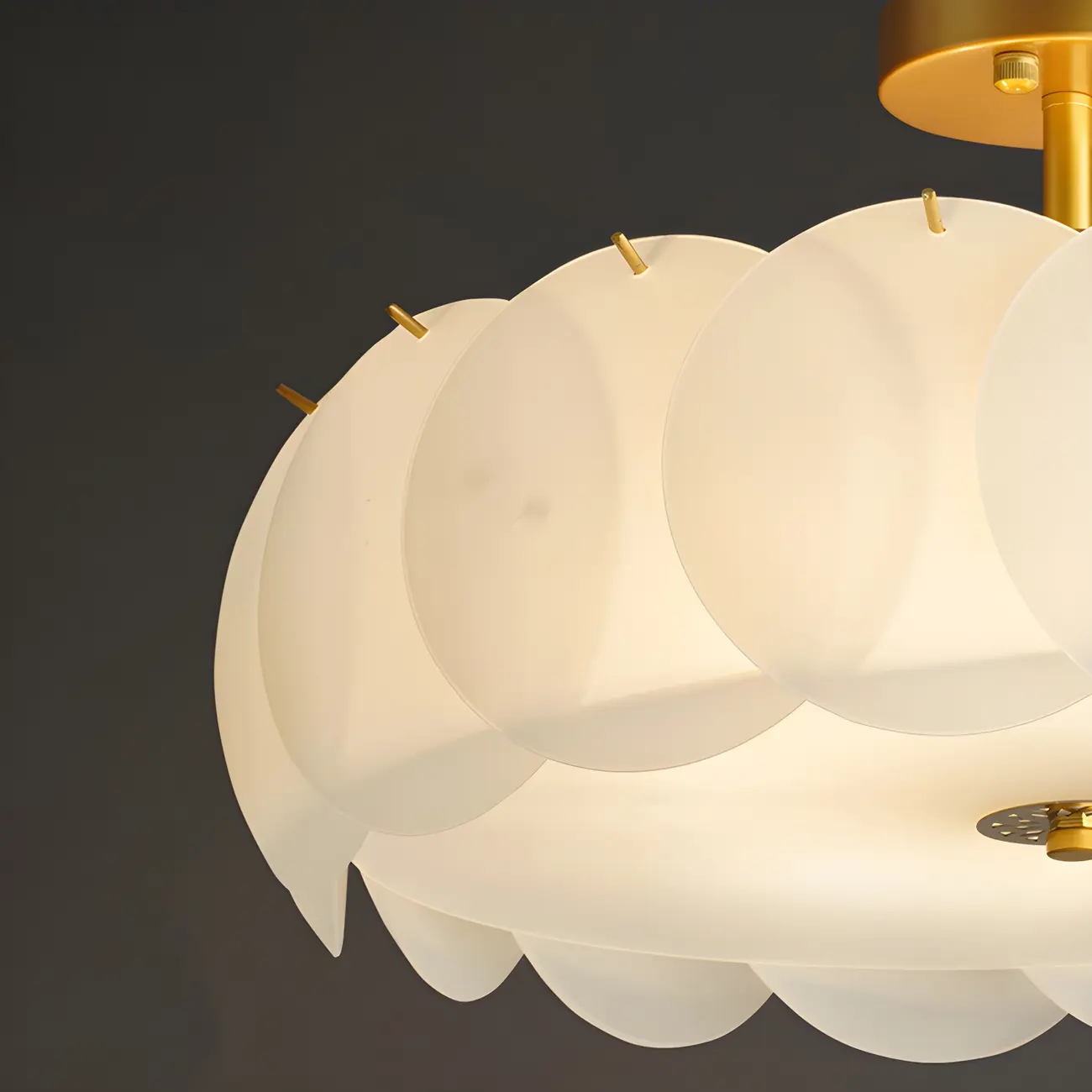 4/5 Lights Modern LED Semi Flush Ceiling Light for Bedroom Image - 12 | homeyfad