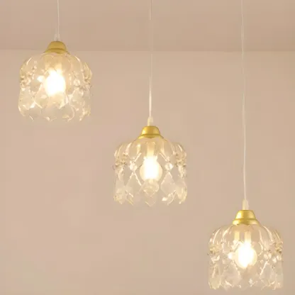 Modern Gold Glass Pendant for Kitchen Island Image - 6