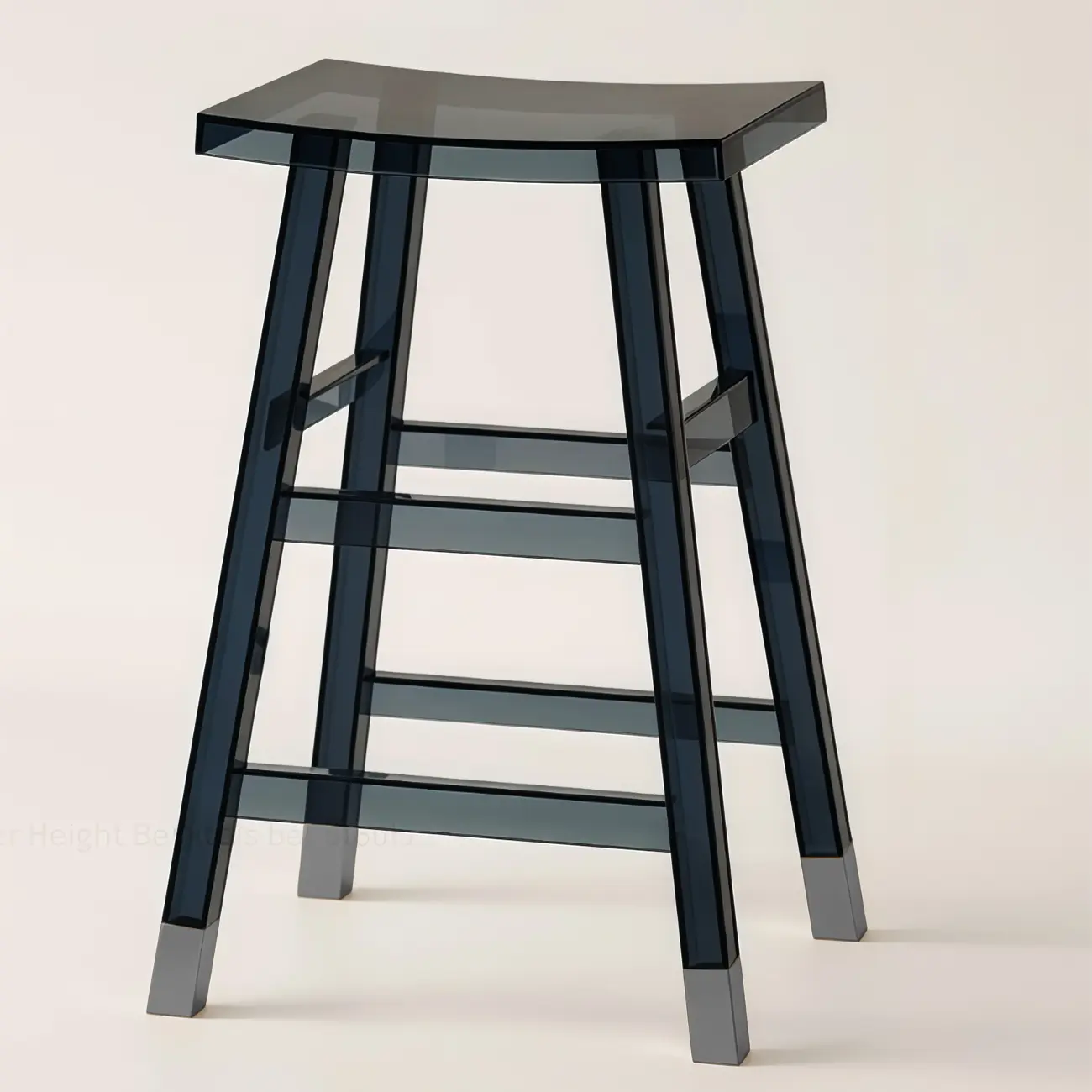 Saddle Acrylic Counter Height Backless Bar Stools Image - 15 | homeyfad