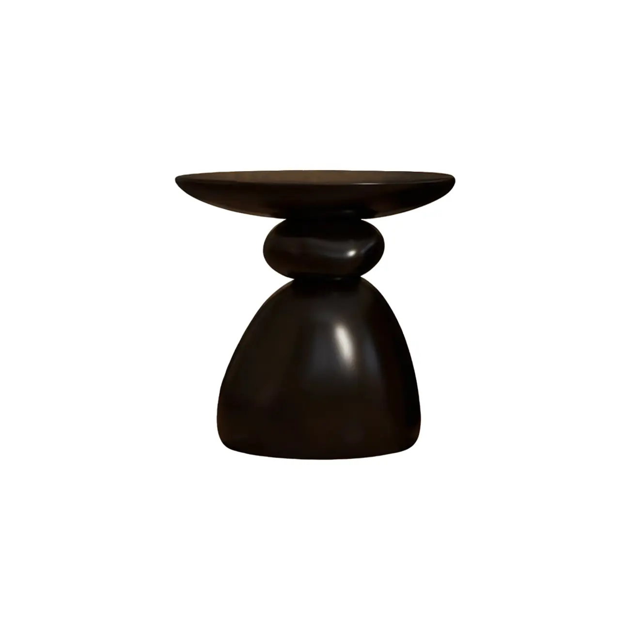 Contemporary Artistic Resin Base Side Table Image - 8 | homeyfad