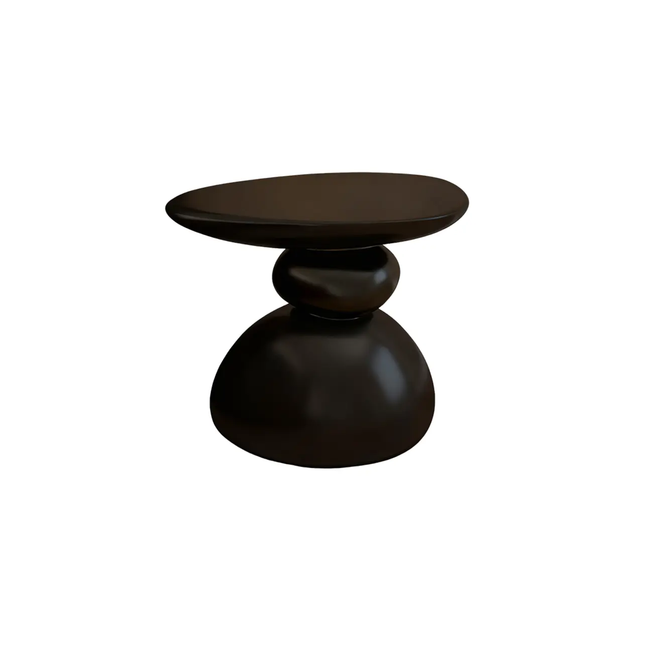 Contemporary Artistic Resin Base Side Table Image - 7 | homeyfad