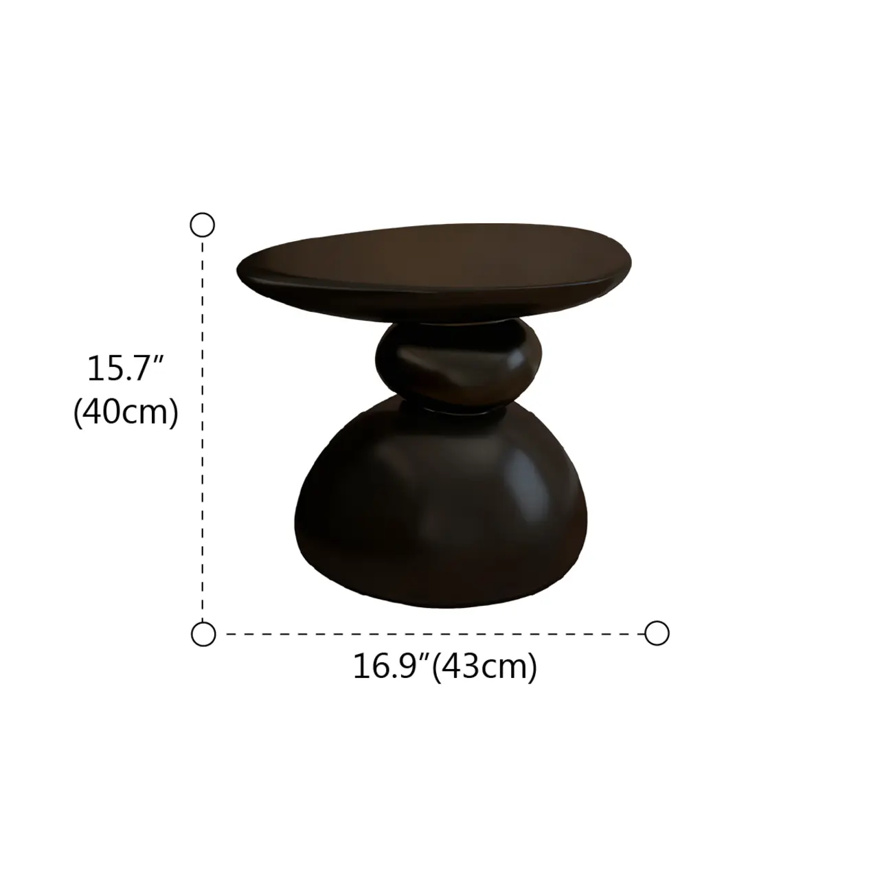 Contemporary Artistic Resin Base Side Table Image - 12 | homeyfad