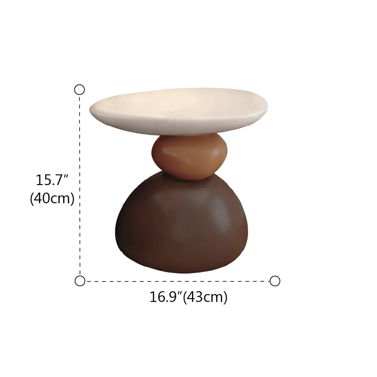 Contemporary Artistic Resin Base Side Table Image - 13 | homeyfad