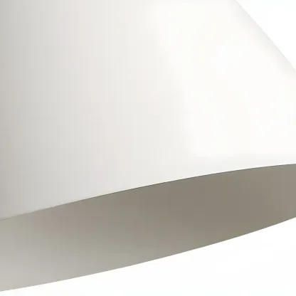 Modern White Metal Pendant Light for Kitchen Area Image - 6