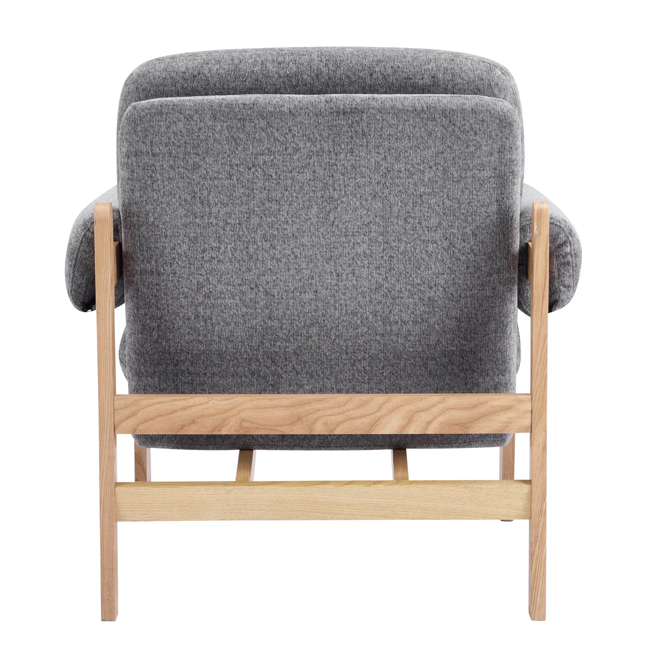 Contemporary Adjustable Gray Chenille Upholstered Accent Chair Image - 11 | homeyfad