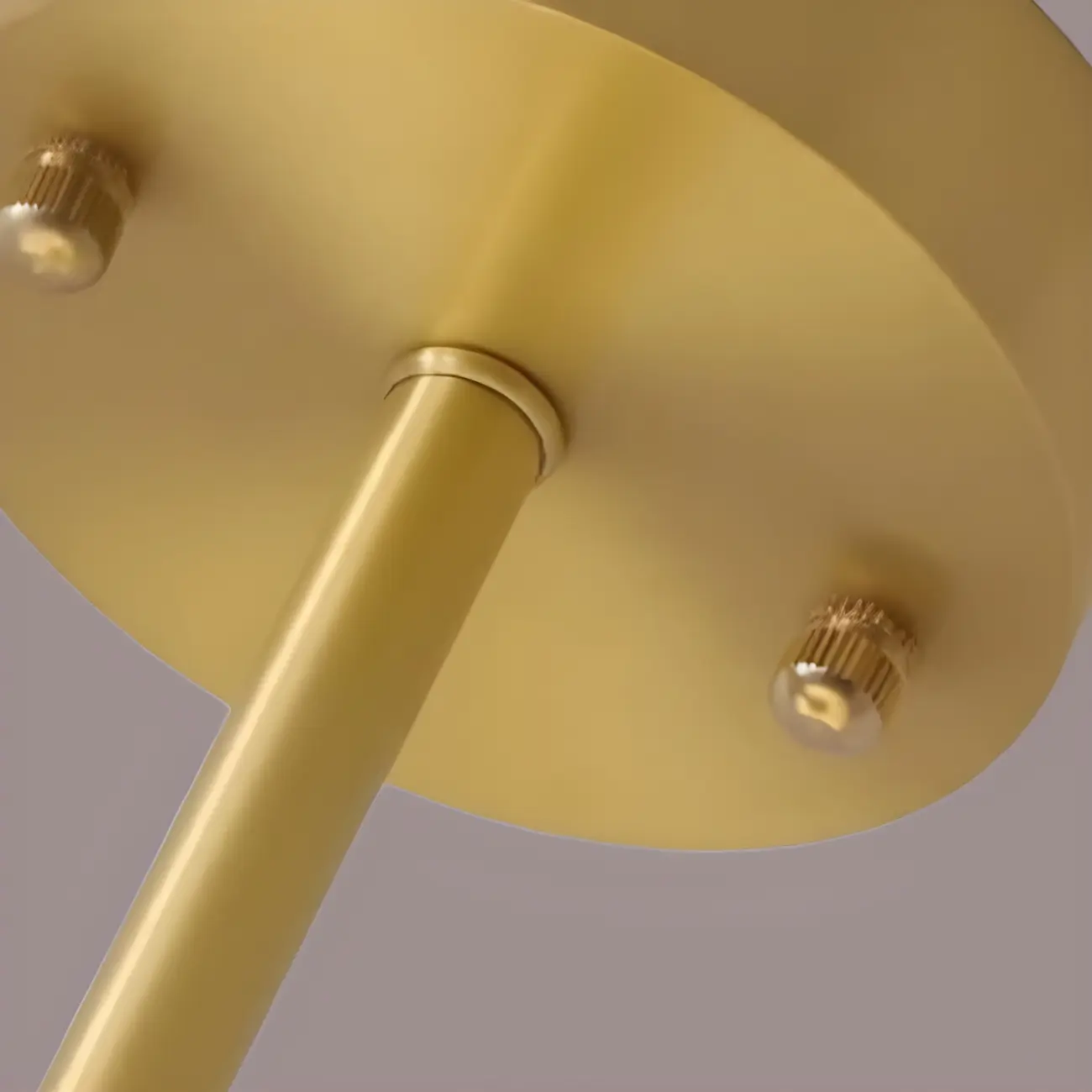 White Round Glass Shade Gold Semi Flush Ceiling Light | homeyfad