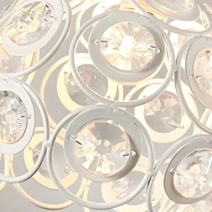 Elegant Sphere Hollowed Metal Semi Flush Ceiling Light