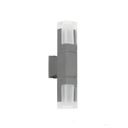 Modern Geometric Metal Acrylic Outdoor Wall Light Image - 6