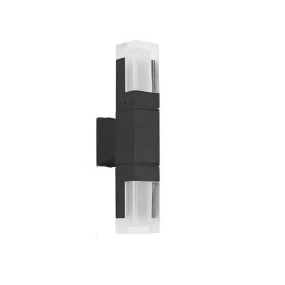 Modern Geometric Metal Acrylic Outdoor Wall Light Image - 8