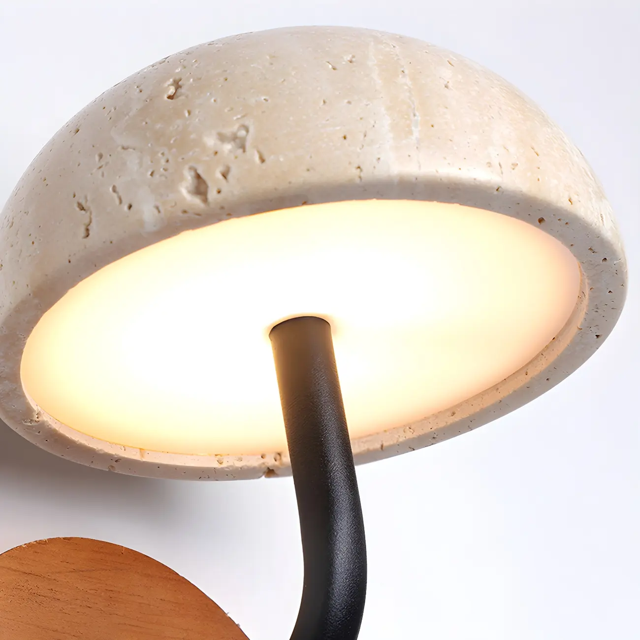 Modern Wood Dome Wall Light Sconce for Bedroom Image - 9 | homeyfad