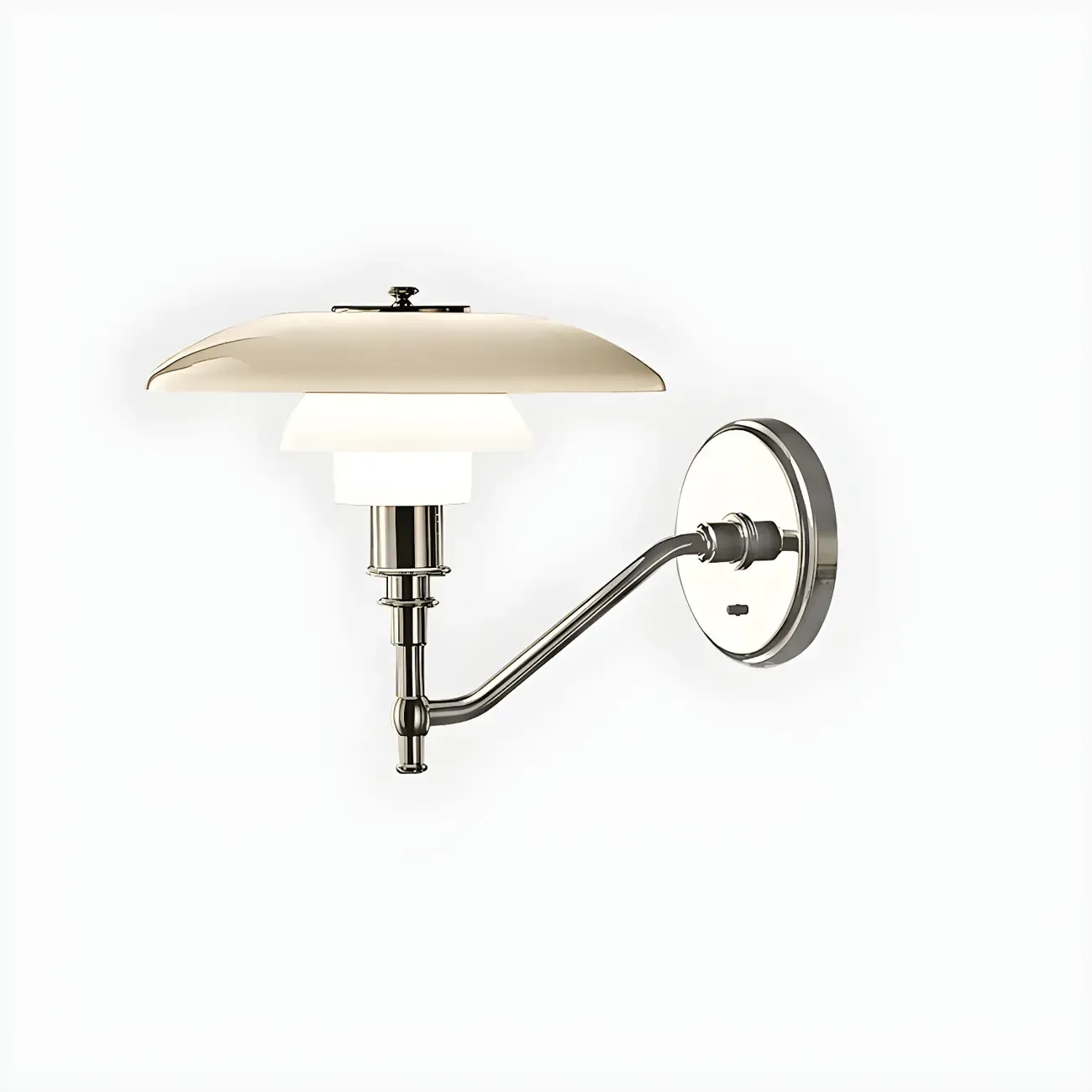 Mini 3 Tiers Wall Sconce with Glass Shade for Living Room | HomeyFad