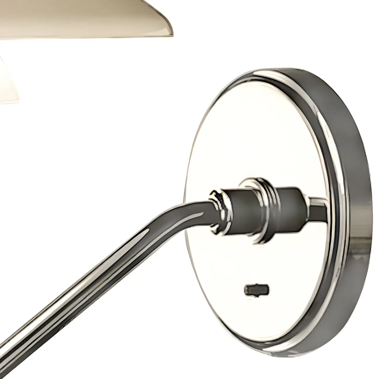 Modern Geometric Chrome Glass Bedroom Wall Light Image - 8 | homeyfad