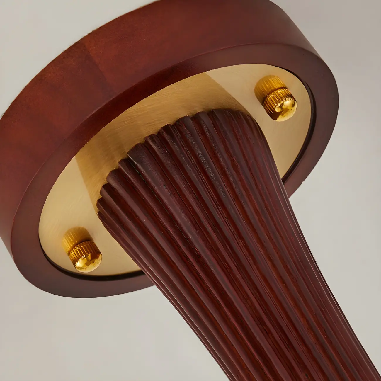 Wooden Semi Flush Mount Light White Glass Drum Shade | homeyfad