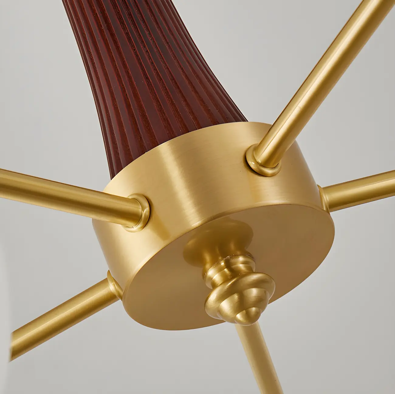 Wooden Semi Flush Mount Light White Glass Drum Shade | homeyfad