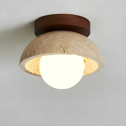 Modern Glass Flush Mount Ceiling Light for Aisle Ambiance Image - 3