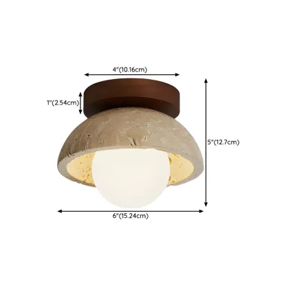 Modern Glass Flush Mount Ceiling Light for Aisle Ambiance #size