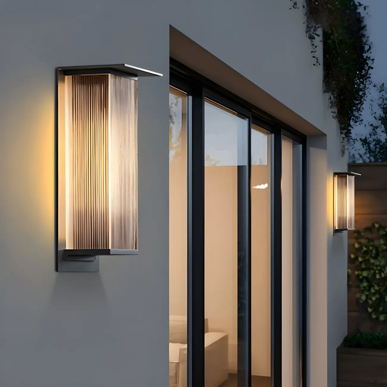 Modern Geometric Stainless Steel Outdoor Wall Light Image - 15 | homeyfad