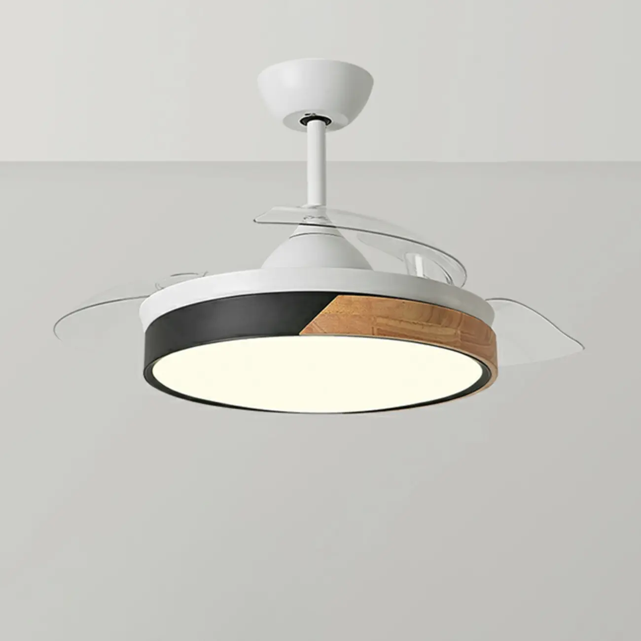 Scandinavian LED Ceiling Fan with 3 ABS Blades, 42" Image - 2 | homeyfad