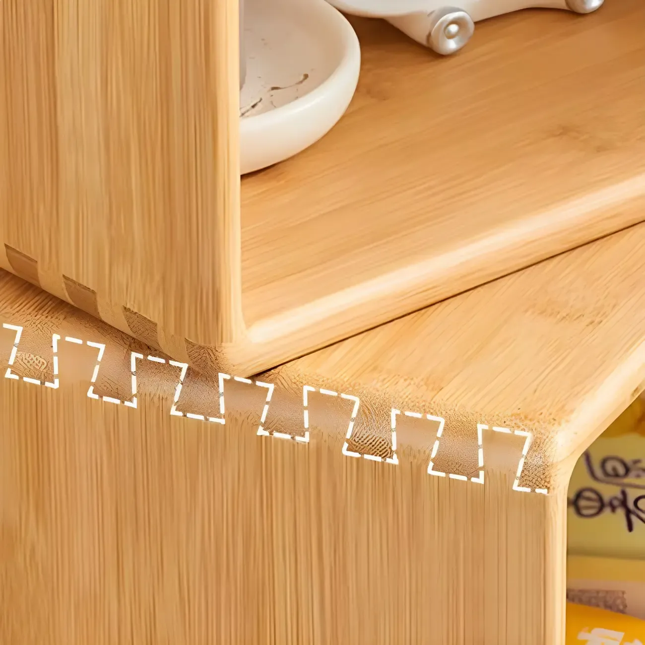 4-Tier Modern Wooden Open Cube Display Bookcase Image - 11