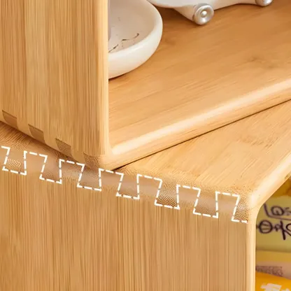 4-Tier Modern Wooden Open Cube Display Bookcase Image - 11