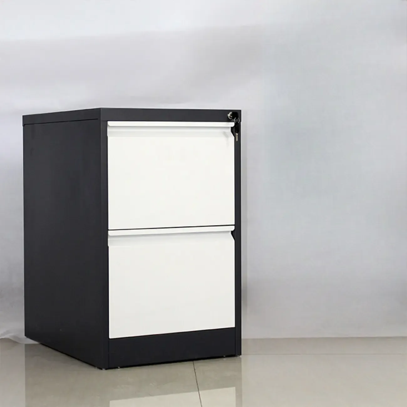 Glam Steel Filing Cabinet with Drawers in 3 Colors for Office Image - 6