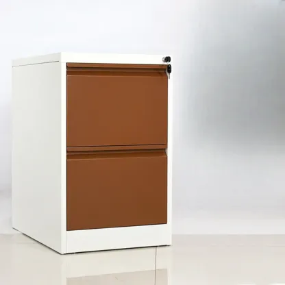 Glam Steel Filing Cabinet with Drawers in 3 Colors for Office Image - 7