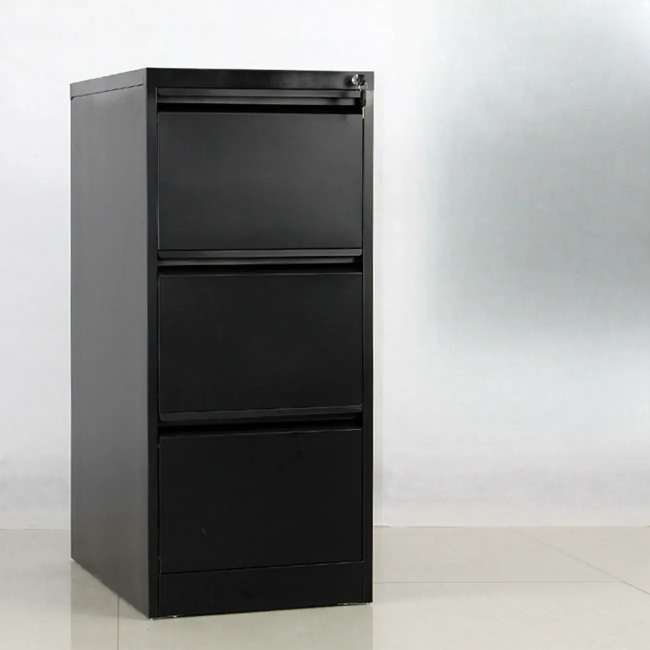 Glam Steel Filing Cabinet with Drawers in 3 Colors for Office Image - 9